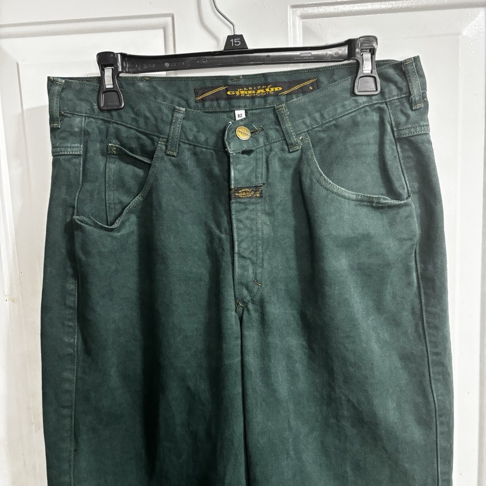 Vintage Marithe Francois Girbaud Green Jeans Mens Size 32 (30x31) Relaxed 90s